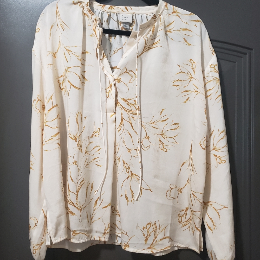 Target A New Day long sleeve blouse 038